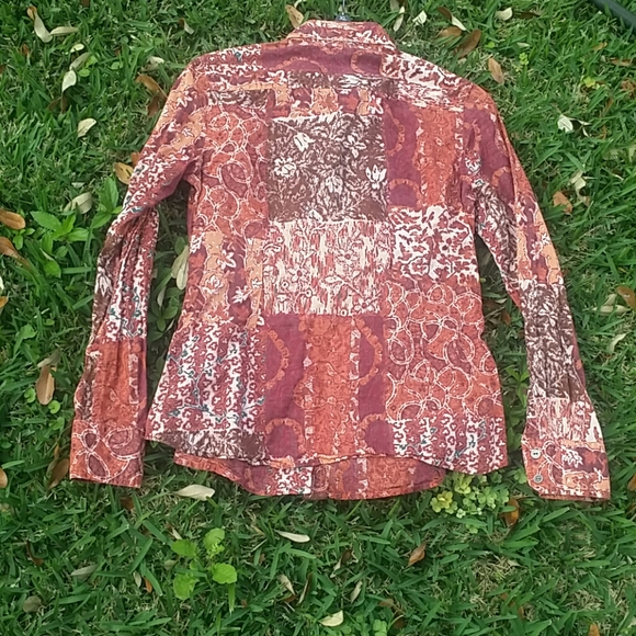 Lucky Brand Button Down Blouse Size S - Picture 4 of 8